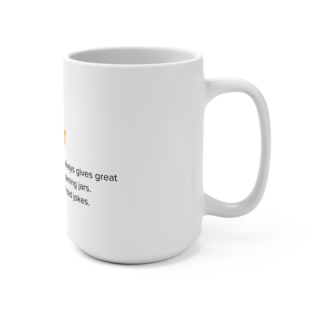 Father 5-Star Review Coffee Mug — Funny Dad Gift for Father’s Day