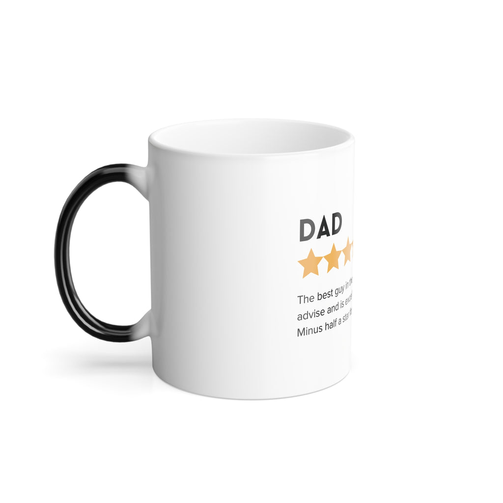 Dad 5-Star Review Color-Changing Mug — "Best Guy in the World" Funny Father’s Day Gift
